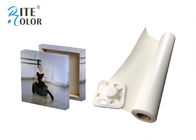 Eco Oplosbaar Matte Polyester Canvas Rolls Removable Zelfklevende 380gsm
