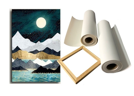 Katoenen van groot Formaateco Oplosbaar Inkjet Voor het drukken geschikt Canvas Matte Artist Stretched