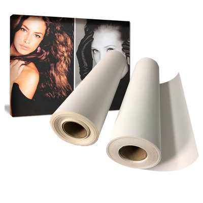 Eco Solvent Framed Digital Glossy Blank Inkjet Cotton Canvas Roll 360gm