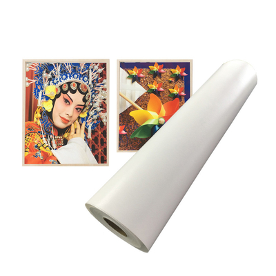 Glanzende polyester canvasrol voor inkjetdrukken in groot formaat