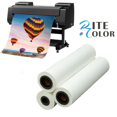 Grootformaat satine microporeuze hars bedekte inkjetfoto papierrol 260g