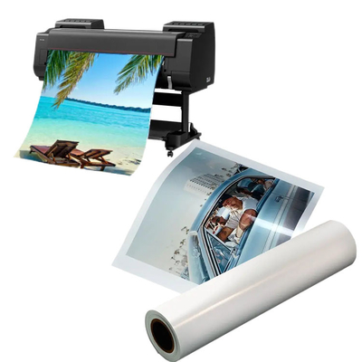 Grootformaat waterdicht inkjet metalen glanzend fotopapierrol 250 gram