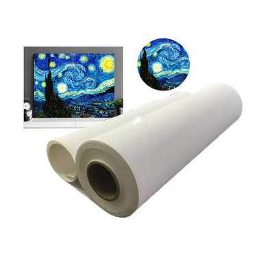 Eenvoudig uitgerekte inkjet 100% puur katoen Canvas Roll voor ecologische oplosmiddelprinters