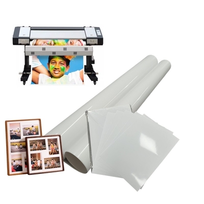 Professionele afdrukken 240 gsm microporeus glanzend RC inkjet papierrol voor inkjetprinter