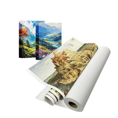 380 gm Eco Solvent UV Latex Inkjet Glossy Polycotton Canvas Roll