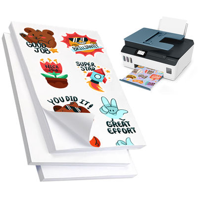 Hoogglanzend bedekte papieren etiketten 150 gram zelfklevend papier sticker