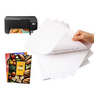 Pigment Inkjet 135gsm half glanzend zelfklevend plakpapier