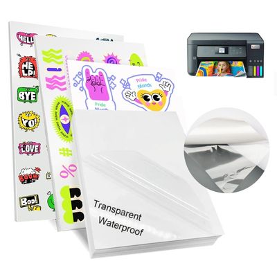 PET waterdicht doorzichtig oppervlak 80 gsm Sticker label