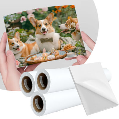 108 gsm pigment kleurstof inkjet label mat zelfklevend plakpapier