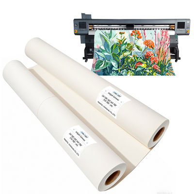 280 gsm Glanzige polyester canvas rollen voor pigment kleurstof inktprinters