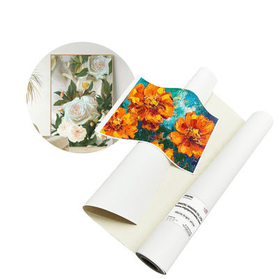 Wide Format Professional 380gsm Matte Eco Solvent Inkjet Polycotton Canvas Roll voor inkjet digitaal printen