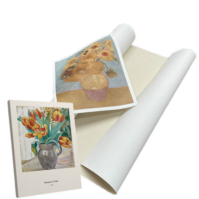 Eco-oplosmiddel en latexprinten Inkjet Polycotton Canvas Fijngeweven Matte Oppervlak 380gm