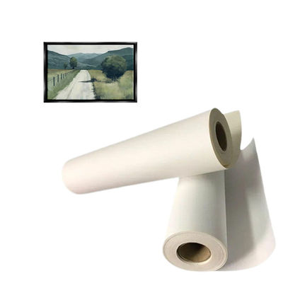 Ecologisch oplosmiddel en latex inkjetprinten Polycotton Canvas Fijngeweven Glanzend Oppervlak 380gm