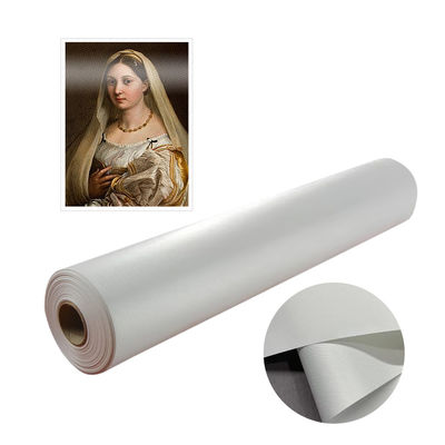 High Gloss 320gsm Polyester Canvas Rolls voor beeldend kunstdrukken in galeries en musea