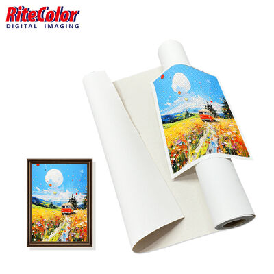 380 gm Matte PolyCotton Canvas Roll met waterdicht Matte oppervlak voor Inkjet Printing