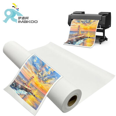 44 inch professionele beeldende kunst 100% polyester canvasrollen grootformaat blanco mat 280 gsm voor inkjet giclee afdrukken