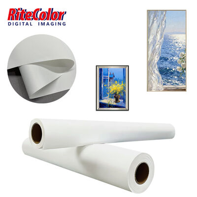 280 gm Matte Finish Polyester Canvas Roll voor Inkjet Printing met Pigment Dye Inks
