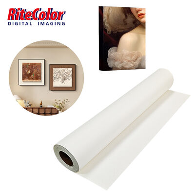 280gsm Matte Oppervlak Eco-Solvent Compatibel Polyester Canvas Rol voor Inkjet Printstof