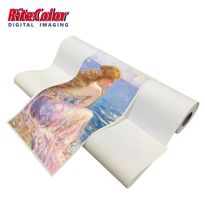 44'' 50' Snelle drooging 380gm Matte polycotton doek voor Eco-oplosmiddel Latex UV-inkt Ideaal voor kunst reproductie