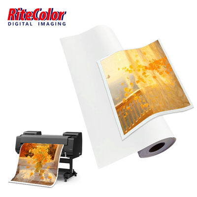 24''44' waterdicht matte polyester inkjet doek 260gm anti kraken snel droog waterig doek rol