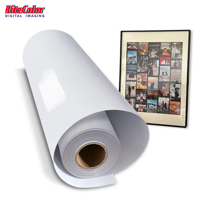 240 g/m² RC glanzende eco-solvent inkjetfotopapierrol voor afdrukken op groot formaat